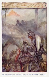 Illustrazione per Sir Knight of the Splendid Way da Joseph (after) Finnemore