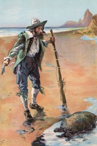 Robinson Crusoe: Trovo una tartaruga