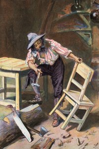 Robinson Crusoe: Faccio un tavolo e una sedia da Joseph (after) Finnemore