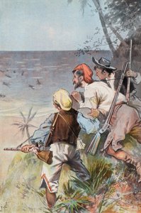 Robinson Crusoe: Invasione di selvaggi da Joseph (after) Finnemore
