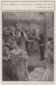 La serata della Royal Academy of Arts a Burlington House, Londra da Joseph (after) Finnemore