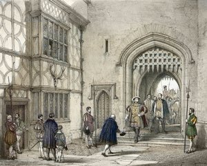Enrico VIII (1491-1547) al Castello di Hever nel Kent, dopo Joseph Nash (1809-1878)
