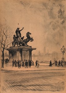 Boadicea, Ponte di Westminster da Joseph (after) Pennell