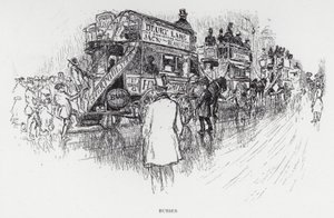 Autobus (litografia) da Joseph (after) Pennell