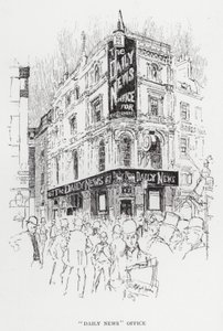 Ufficio del "Daily News" (litografia) da Joseph (after) Pennell