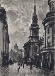 Duncannon Street, da Charing Cross da Joseph (after) Pennell