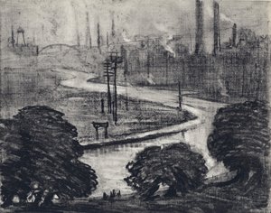 East London, Il fiume Lea da Joseph (after) Pennell