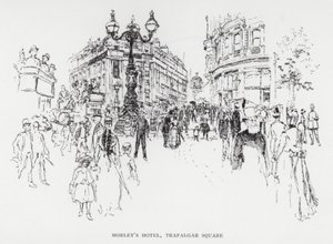 Hotel Morley, Trafalgar Square da Joseph (after) Pennell