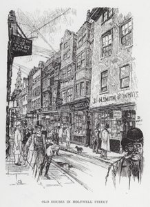 Vecchie case in Holywell Street da Joseph (after) Pennell