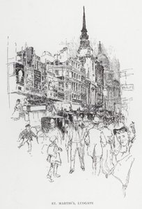 San Martino, Ludgate da Joseph (after) Pennell