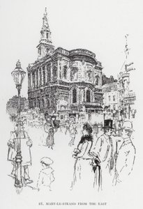 St Mary-le-Strand da est da Joseph (after) Pennell
