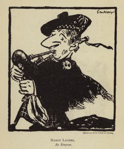 Harry Lauder, cantante e comico scozzese da Joseph (after) Simpson