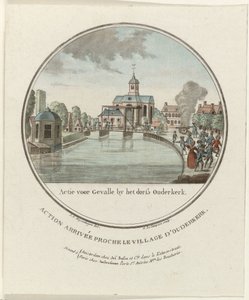 Attacco a Ouderkerk aan de Amstel, 1787 Azione presso il villaggio di Ouderkerk Attacchi prussiani ad Amsterdam nel 1787 da Joseph Alexandre Le Campion