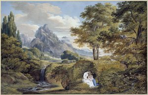 Paesaggio arcadico da Joseph Anton Koch
