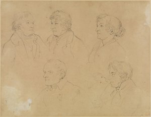 Cinque ritratti da Joseph Anton Koch