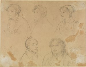 Cinque ritratti da Joseph Anton Koch