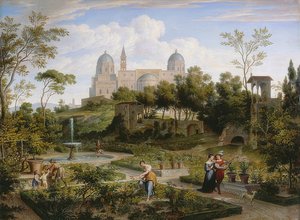 Santa Maria Maggiore a Roma. Circa 1808 da Joseph Anton Koch
