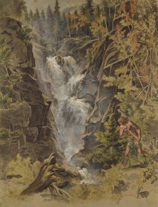 Le cascate del Reichensbach a Meiringen, 1792-93 da Joseph Anton Koch