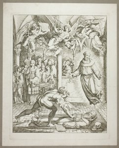 La lotta tra il diavolo e San Francesco d