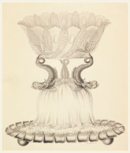 Progetto per una Coppa in Argento e Cristallo da Joseph Anton Seethaler Ii