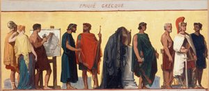 Periodo greco: Bozzetto per il salotto della scuola maschile in rue Dombasle