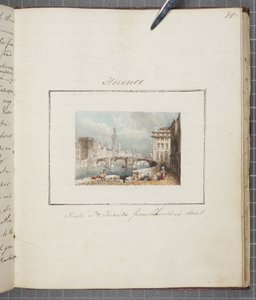 Firenze, incollata nel diario di Thomas Moody di un tour attraverso la Svizzera e l