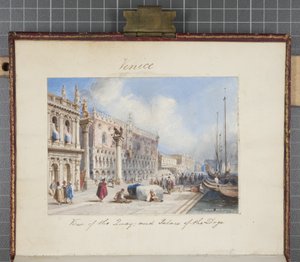 Venezia, incollata nel diario di Thomas Moody di un tour attraverso la Svizzera e l