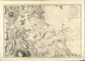Una mappa speciale del porto di Boston con i sondaggi, le secche, le rocce, le boe e altre direzioni utili per la navigazione