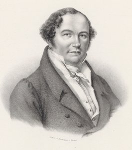 Ritratto del compositore Conradin Kreutzer 1780-1849 da Joseph Brodtmann