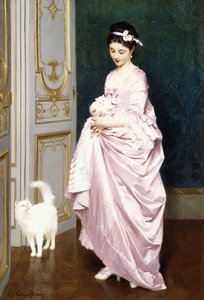 Affetto felino, 1872 da Joseph Caraud