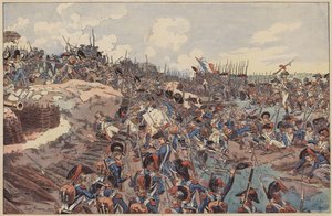 Battaglia di Jemappes, Guerre Rivoluzionarie Francesi, 6 novembre 1792 da Joseph Charles (after) Beuzon
