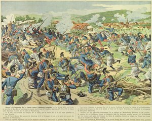La battaglia di Wissembourg, 3-4 agosto 1870 da Joseph Charles (after) Beuzon