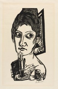 Donna con candela da Joseph Charles Marin