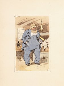 Capitano Jack Bunsby, da Dombey e Figlio (1848) da Joseph Clayton  Clarke