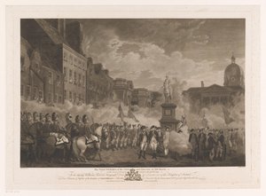 Incontro di soldati a College Green a Dublino da Joseph Collyer