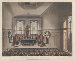 Estrazione della lotteria, Coopers Hall da Joseph Constantine Stadler