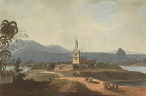 Vista Sud-Est del Forte Marlborough, Benkulen, Sumatra, 1799