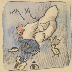 Gallina Bianca e Pulcini, c.1901