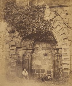 Abbazia di Kirkstall. Porta sul lato nord da Joseph Cundall