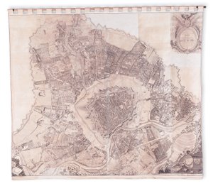 Mappa murale di Vienna da Joseph Daniel Huber