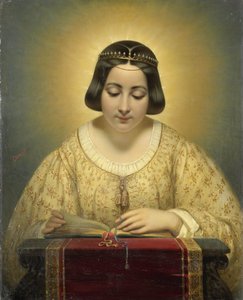 Contessa de Pagès, nata de Cornellan, come Santa Caterina da Joseph Desire Court