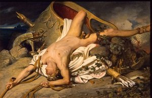 La morte di Ippolito, 1825 da Joseph Desire Court