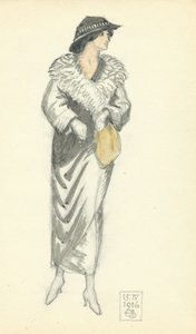 Signora alla moda, 15.IV.1916 da Joseph Edward Southall