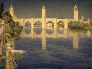 Pont Valentré, Cahors, lato sud