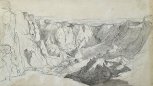 Miniera di stagno di Carclase in Cornovaglia, c.1810 da Joseph Farington