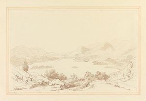 Vista generale del Lago di Derwent Water da Joseph Farington