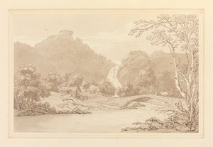 Rocce e cascata di Lodore, vista frontale
