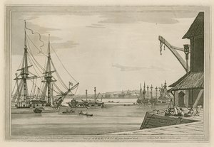 Veduta di Greenwich dal Cantiere di Deptford da Joseph Farington