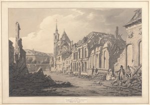 Vista del convento delle Clarisse a Valenciennes dopo l