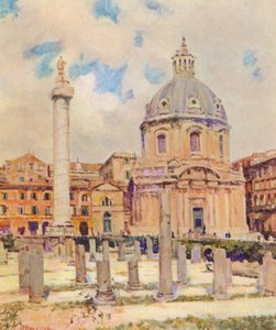 Roma: Il Foro di Traiano da Joseph Felix Bouchor